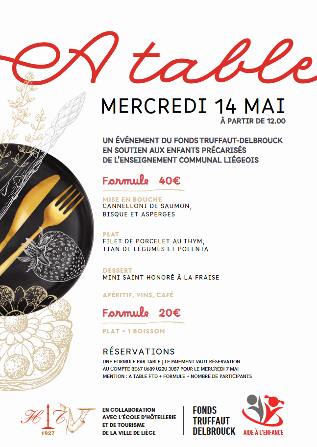 Repas du mercredi 14 mai 2025, infos pratiques